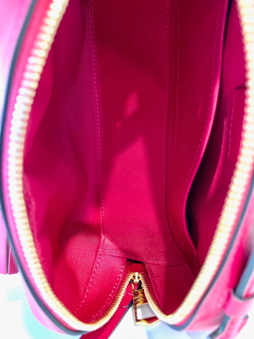 GREAT! LOUIS VUITTON MONOGRAM SAINTONGE Hot Pink FUCHSIA Crossbody Shoulder Bag - Picture 8 of 11